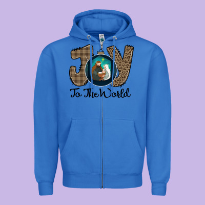Joy To The World Zipper Hoodie Designed By Bettercallsaul