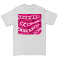 Dove Grey pink glitter heart Premium Tee - JahusDesignShop