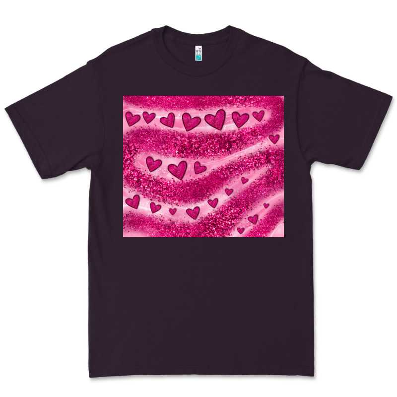 Pink Glitter Heart Premium Tee by JahusDesignShop | Teevron