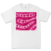 White pink glitter heart Premium Tee - JahusDesignShop