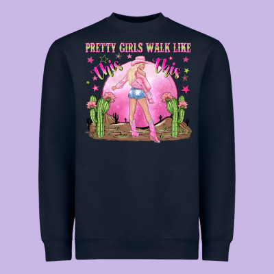 Pretty Girls Walk Like This This Heavyweight Sweatshirt Designed By Nancycooperartshop