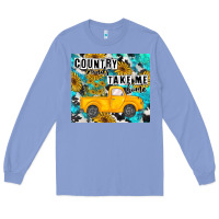 Colony Blue country roads take me home Long Sleeve Tee - MaliasSmallBusiness