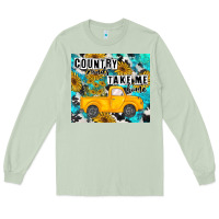 Matcha country roads take me home Long Sleeve Tee - MaliasSmallBusiness