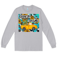 Moon Dust country roads take me home Long Sleeve Tee - MaliasSmallBusiness
