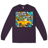 Plum country roads take me home Long Sleeve Tee - MaliasSmallBusiness