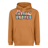 Meerkat Happy Easter plate letters Easter Day Heavyweight Hoodie - HowdyJamesFarm