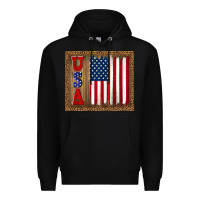 Black america usa flag tumbler Premium Hoodie - TumblerDesignByShophia