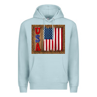 Blue Mist america usa flag tumbler Premium Hoodie - TumblerDesignByShophia