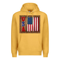 Mustard america usa flag tumbler Premium Hoodie - TumblerDesignByShophia