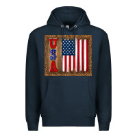 Navy america usa flag tumbler Premium Hoodie - TumblerDesignByShophia