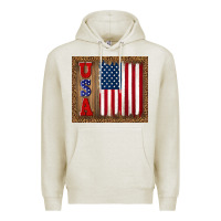 Oatmeal Heather america usa flag tumbler Premium Hoodie - TumblerDesignByShophia
