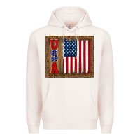 Pale Pink america usa flag tumbler Premium Hoodie - TumblerDesignByShophia