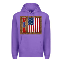 Purple america usa flag tumbler Premium Hoodie - TumblerDesignByShophia