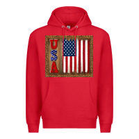 Red america usa flag tumbler Premium Hoodie - TumblerDesignByShophia