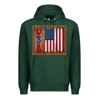 Sports Green america usa flag tumbler Premium Hoodie - TumblerDesignByShophia