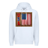 White america usa flag tumbler Premium Hoodie - TumblerDesignByShophia