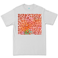 Dove Grey orange leopard glitter Premium Tee - JahusDesignShop