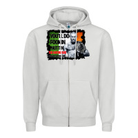Dove Grey The Notorious Conor Mcgregor Fookin Nuttin Zipper Hoodie - Bettercallsaul
