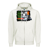 Oatmeal Heather The Notorious Conor Mcgregor Fookin Nuttin Zipper Hoodie - Bettercallsaul