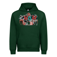 Forest Green Mom cow Mother's Day Urban Hoodie - FaDigitalArtStudio