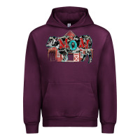 Mauve Wine Mom cow Mother's Day Urban Hoodie - FaDigitalArtStudio