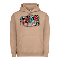 Pigment Burro Mom cow Mother's Day Urban Hoodie - FaDigitalArtStudio