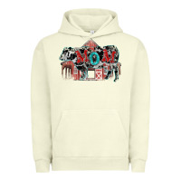 Pigment Pistachio Mom cow Mother's Day Urban Hoodie - FaDigitalArtStudio