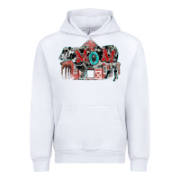 White Mom cow Mother's Day Urban Hoodie - FaDigitalArtStudio