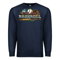 Navy Wild about Baseball Premium Sweatshirt - HowdyJamesFarm