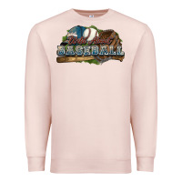 Pale Pink Wild about Baseball Premium Sweatshirt - HowdyJamesFarm