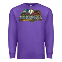 Purple Wild about Baseball Premium Sweatshirt - HowdyJamesFarm