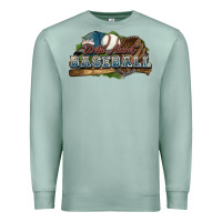 Seafoam Wild about Baseball Premium Sweatshirt - HowdyJamesFarm