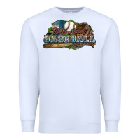 White Wild about Baseball Premium Sweatshirt - HowdyJamesFarm