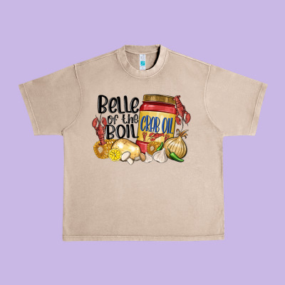 Belle Of The Boil Crab Oil Urban Heavy Tee Designed By Maliassmallbusiness