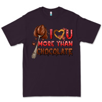Plum i love you more than chocolate Premium Tee - AdoDesignShop