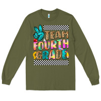 Army Green team fourth grade Long Sleeve Tee - NancyCooperArtShop