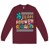 Burgundy team fourth grade Long Sleeve Tee - NancyCooperArtShop
