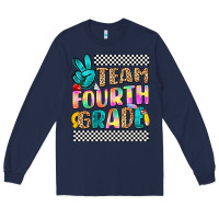 Navy team fourth grade Long Sleeve Tee - NancyCooperArtShop