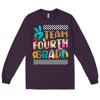 Plum team fourth grade Long Sleeve Tee - NancyCooperArtShop