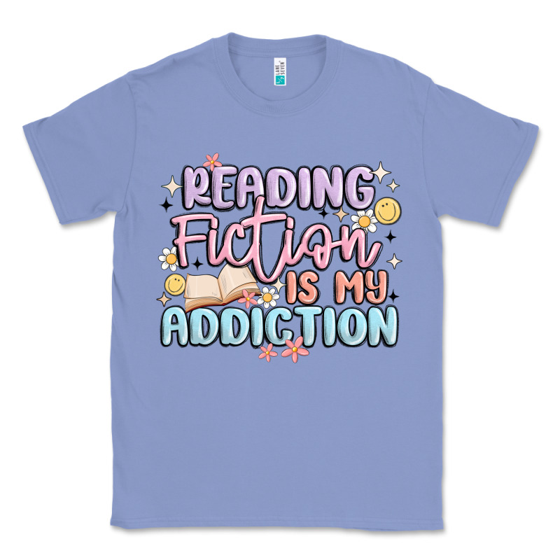 Reading Fiction Is My Addiction Classic Tee by MaliasSmallBusiness | Teevron