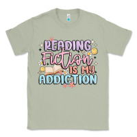 Matcha reading fiction is my addiction Classic Tee - MaliasSmallBusiness