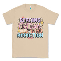 Mushroom reading fiction is my addiction Classic Tee - MaliasSmallBusiness