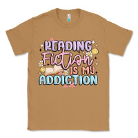 Toasted Coconut reading fiction is my addiction Classic Tee - MaliasSmallBusiness