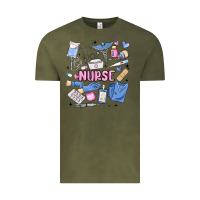 Vintage Olive can't talk right now doing nurse stuff Vintage Tee - MaliasSmallBusiness