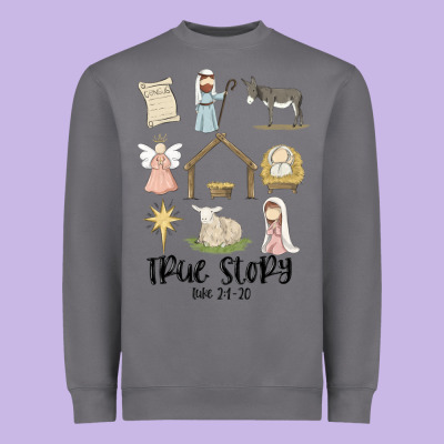 True Story Heavyweight Sweatshirt Designed By Maliassmallbusiness