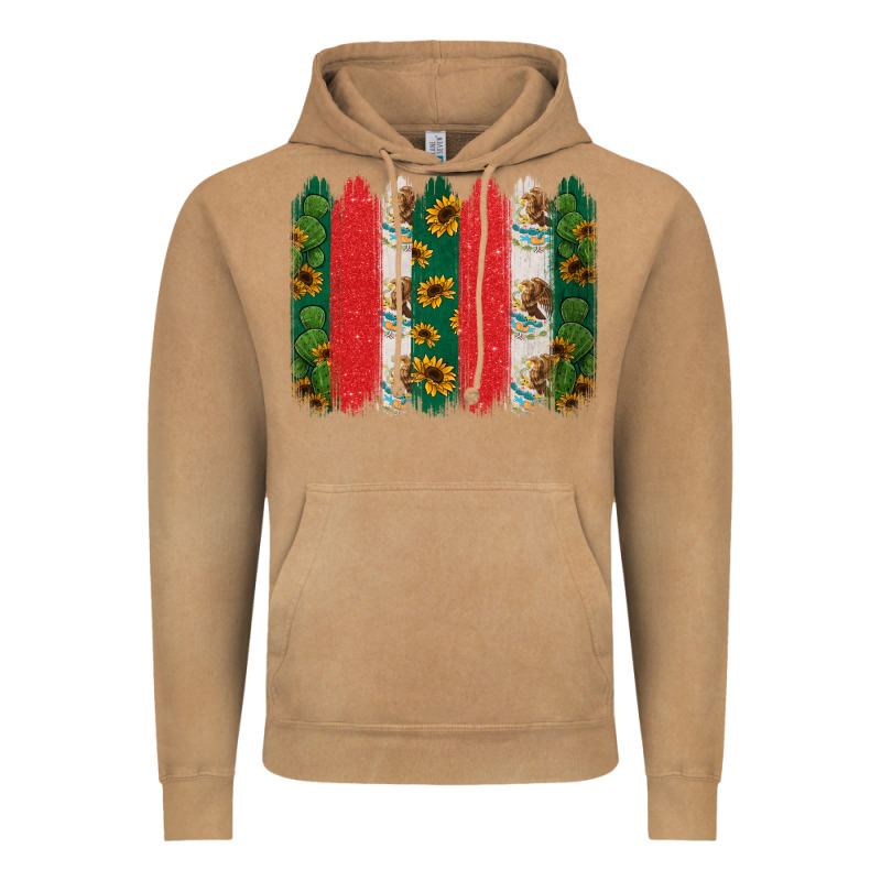 Mexican Flag Brushstroke Vintage Hoodie by Jasminsmagicworld | Teevron