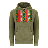 Vintage Olive mexican flag brushstroke Vintage Hoodie - Jasminsmagicworld