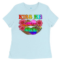Lgbtq Kiss Me Ladies Tee | Teevron