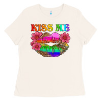 Bone lgbtq kiss me Ladies Tee - HRA Design Shop