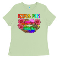 Matcha lgbtq kiss me Ladies Tee - HRA Design Shop